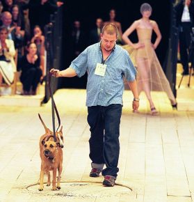 Alexander McQueen and his dog