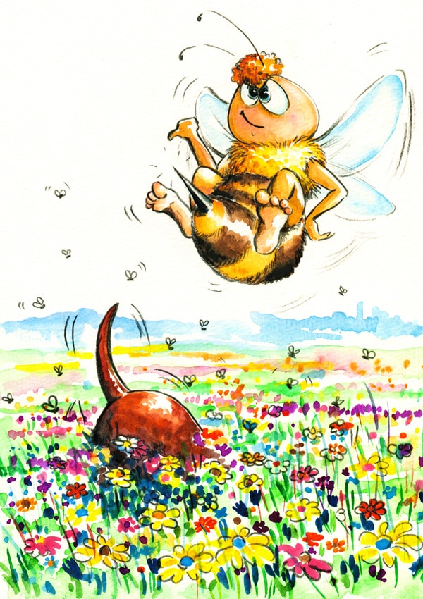 Dog and the bee