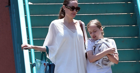 Angelina Jolie with her daughter Vivien
