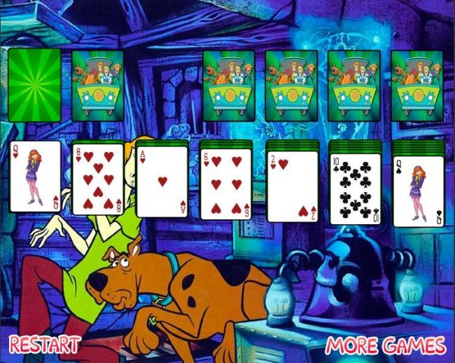 A popular card game with illustrations from Scooby Doo