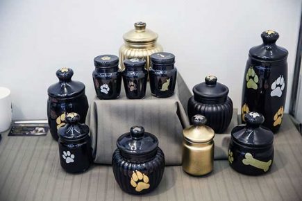 Urns for the ashes of animals