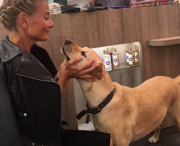 What breed of dog is Julia Vysotskaya