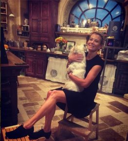 Julia with her dog