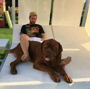 Messi with his dog