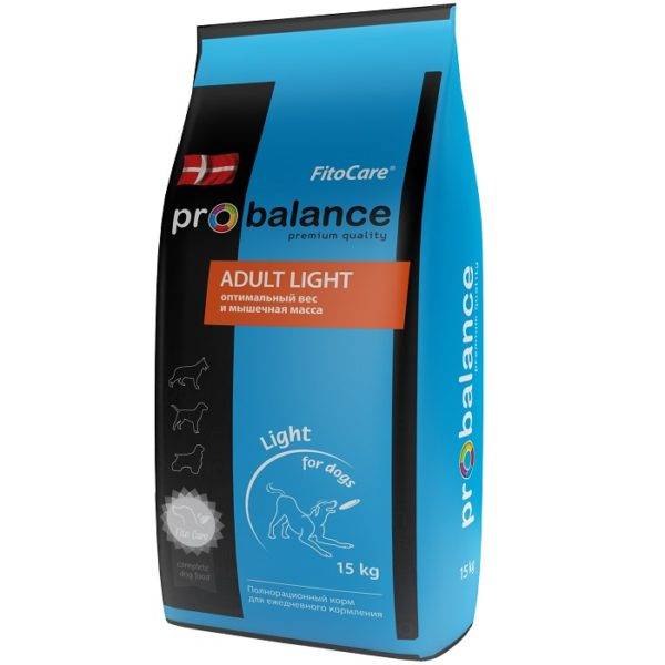 Food Probalance (Probalance) for dogs blue packaging