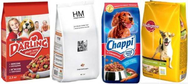 Rating of dry food for small dogs