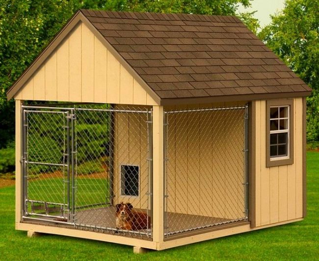 Here's another version of a beautiful dog enclosure
